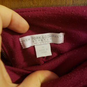 New York and company pinkish/purple pencil shirt